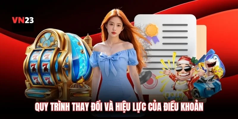 Quy trình thay đổi và hiệu lực của điều khoản